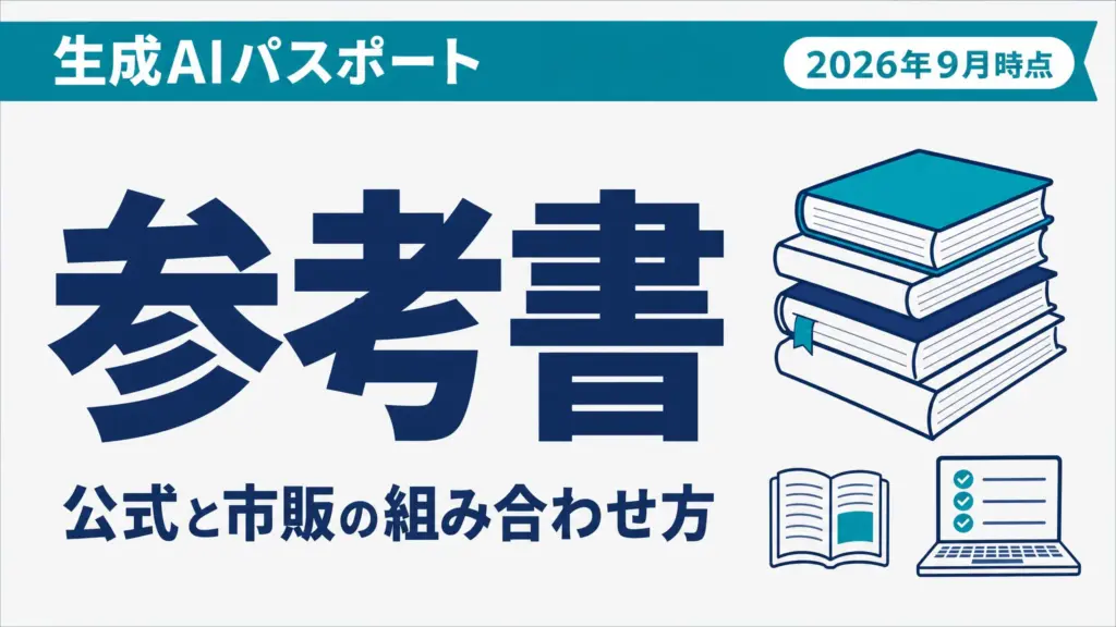 生成AIパスポートの参考書｜独学の教材の選び方と組み方