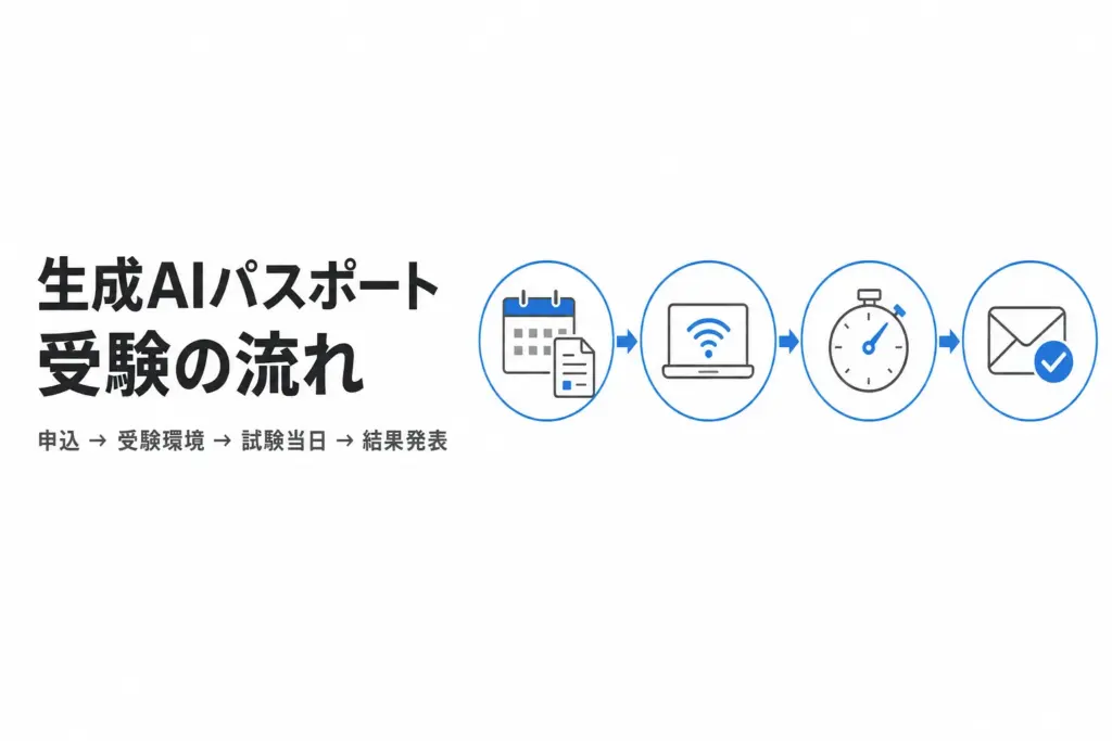 生成AIパスポートの受験の流れ｜申込から受験環境・結果発表まで